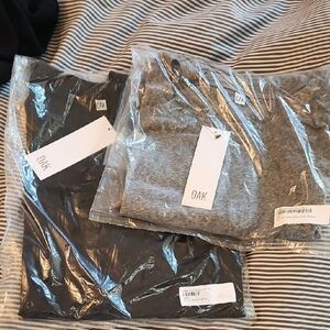 OAK Charcoal and Heather Gray Tees